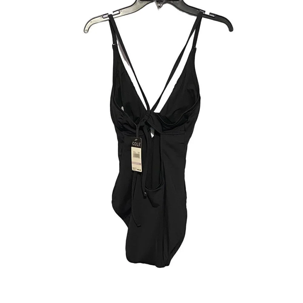 Cole One Piece Black Swimsuit with Crisscross Straps‎ Women’s Size 6 NWT